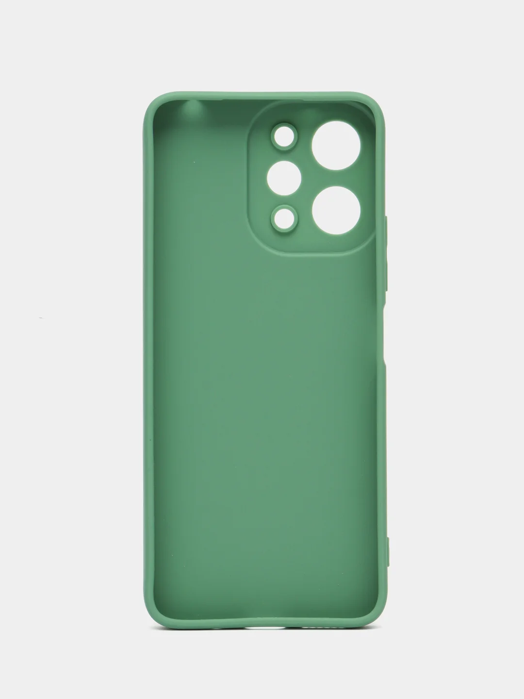 Зеленый силиконовый чехол для Xiaomi Redmi 12 (Сяоми Редми 12) с защитой камеры