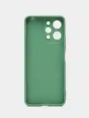 Зеленый силиконовый чехол для Xiaomi Redmi 12 (Сяоми Редми 12) с защитой камеры