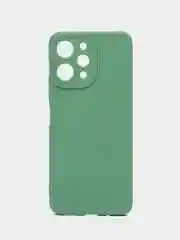Зеленый силиконовый чехол для Xiaomi Redmi 12 (Сяоми Редми 12) с защитой камеры