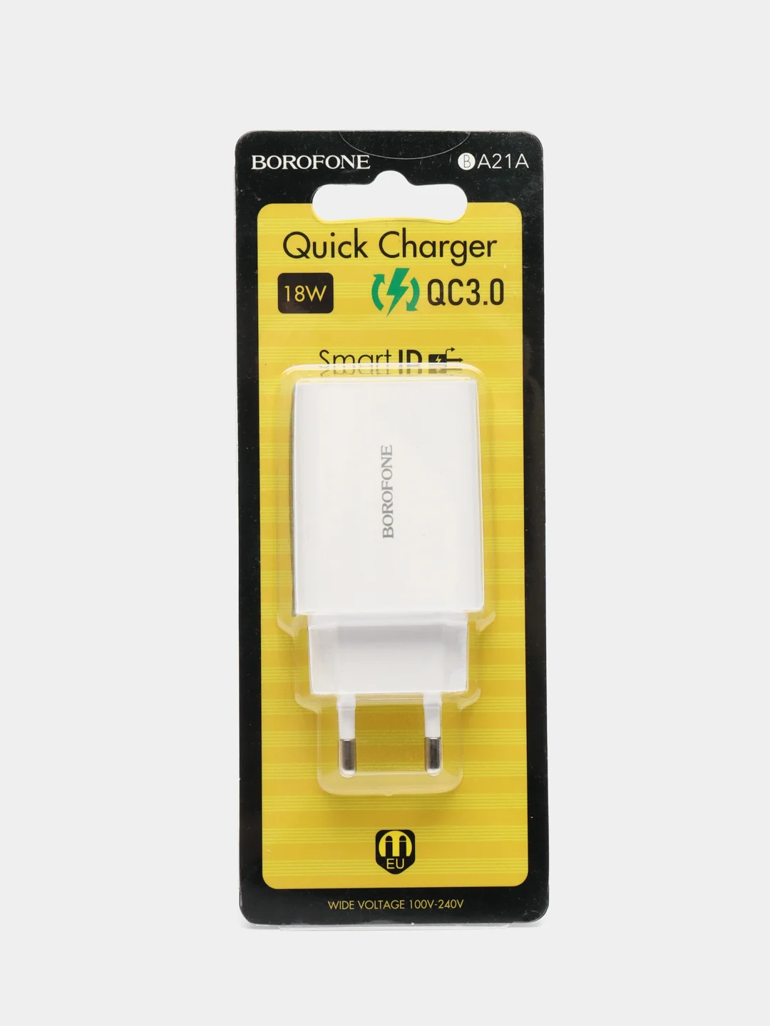 Зарядное устройство 18 ватт, быстрая зарядка QC 3.0 18W, зарядник для андроида