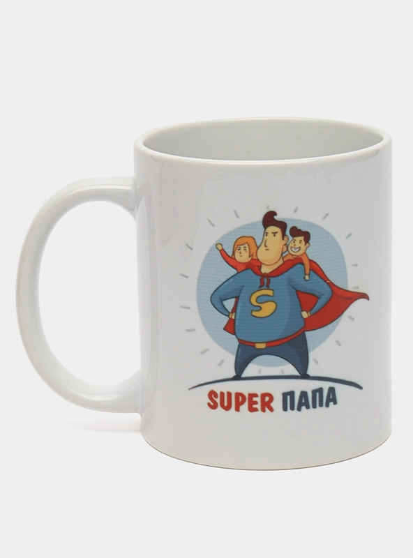 Кружка с надписью-SUPER ПАПА