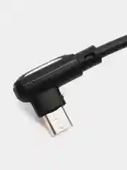 Черный угловой кабель для зарядки BOROFONE BX58 MicroUSB/Type-C/Lightning 1 м быстрая зарядка