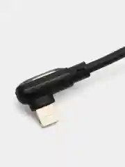 Черный угловой кабель для зарядки BOROFONE BX58 MicroUSB/Type-C/Lightning 1 м быстрая зарядка