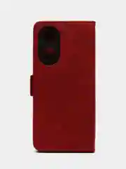 Коричневый чехол-книжка на Oppo A58 4G (Оппо А58 4Джи), с боковым магнитом