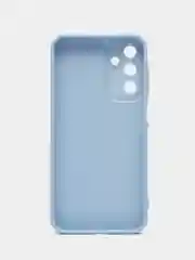 Голубой чехол силиконовый Samsung Galaxy A15 (Самсунг Галакси А15) с защитой камеры