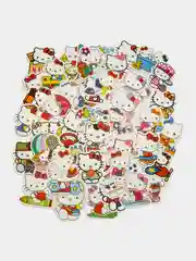 Белый наклейки стикеры Куроми, Hello kitty