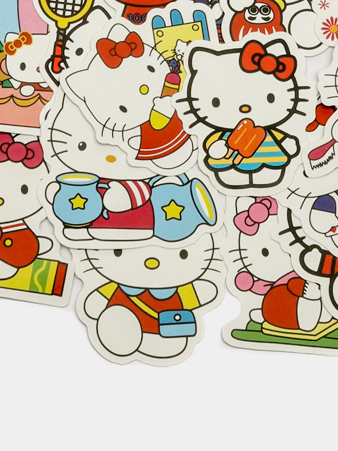 Белый наклейки стикеры Куроми, Hello kitty