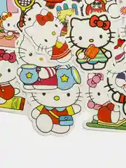 Белый наклейки стикеры Куроми, Hello kitty