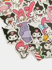 Розовый наклейки стикеры Куроми, Hello kitty
