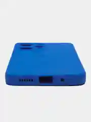 Синий чехол для Xiaomi Redmi 12 (Сяоми Редми 12), силиконовый, цветной, матовый