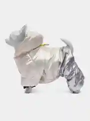 Молочный комбинезон для собак, зимний, утепленный, с капюшоном