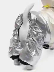 Молочный комбинезон для собак, зимний, утепленный, с капюшоном