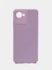 Сиреневый чехол Realme C30/C30s, Narzo 50i Prime (Реалми С30), силиконовый, с мягким подкладом
