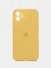 Желтый чехол для iPhone (Айфон) с Защитой камеры 12, 12pro