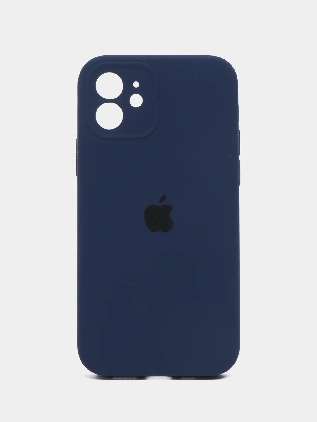 Темно-синий чехол для iPhone (Айфон) с Защитой камеры 12, 12pro