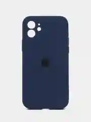 Темно-синий чехол для iPhone (Айфон) с Защитой камеры 12, 12pro