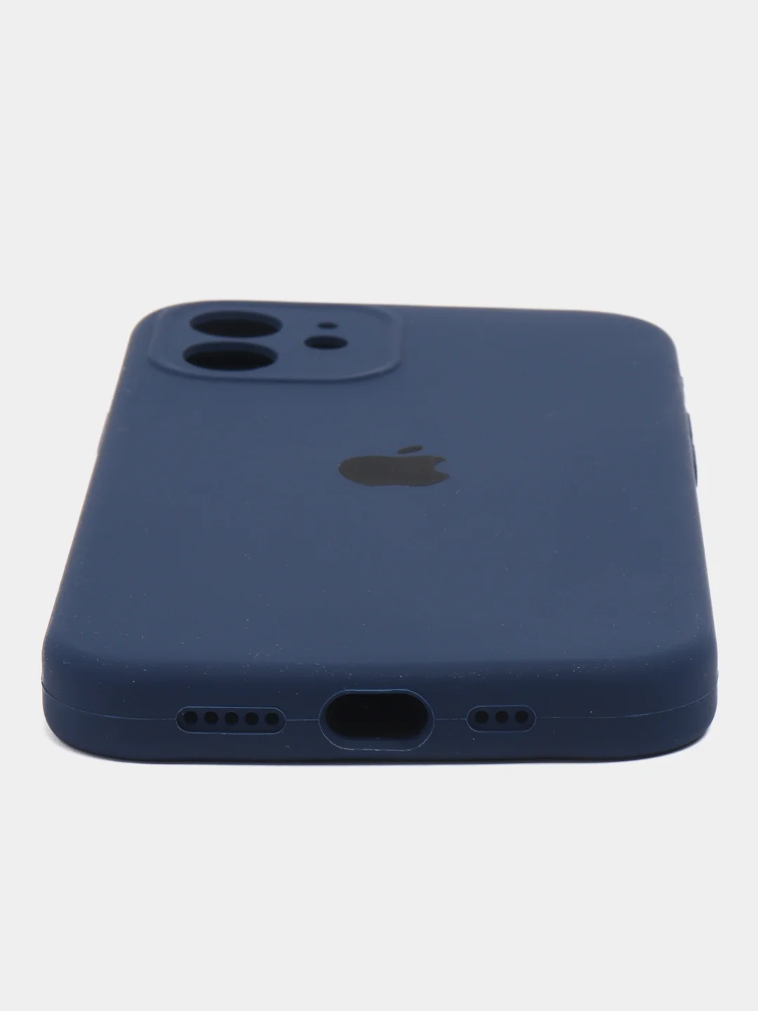 Темно-синий чехол для iPhone (Айфон) с Защитой камеры 12, 12pro