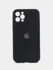 Черный чехол для iPhone (Айфон) с Защитой камеры 12, 12pro