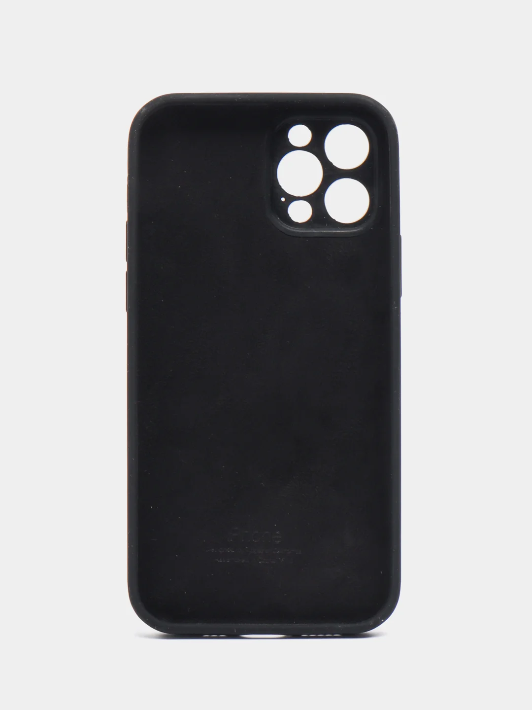 Черный чехол для iPhone (Айфон) с Защитой камеры 12, 12pro