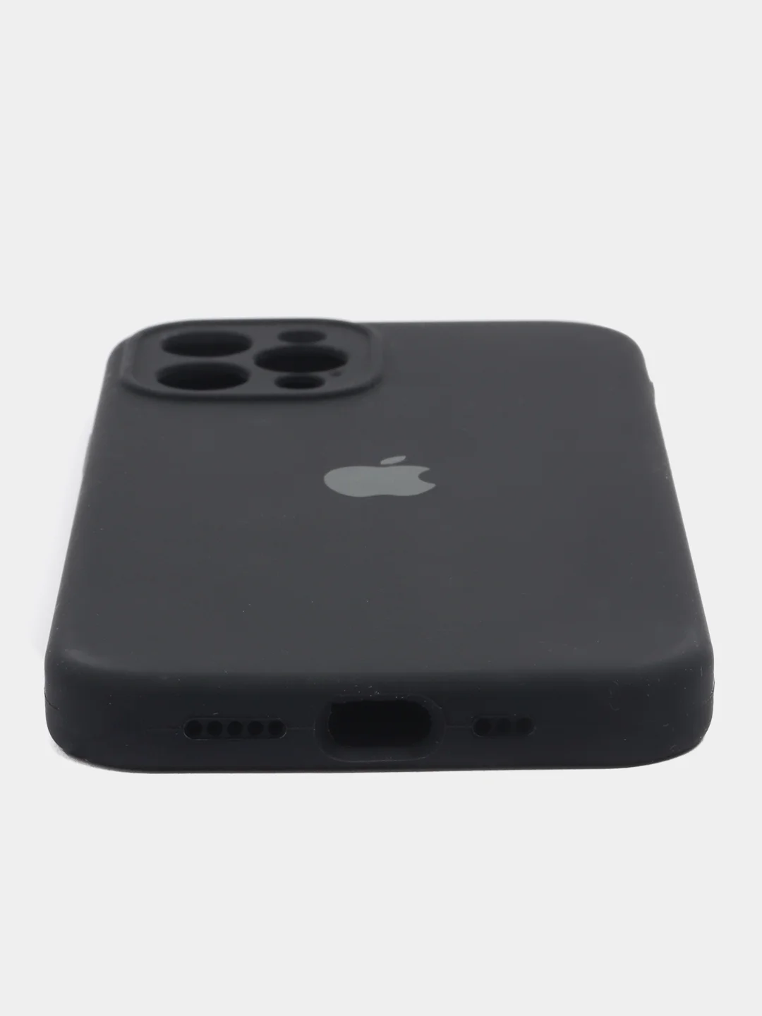 Черный чехол для iPhone (Айфон) с Защитой камеры 12, 12pro