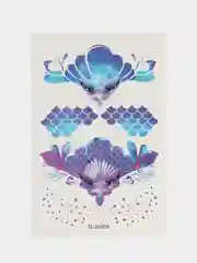 Багровый переводное тату для девочек