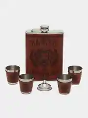 Карамельный набор подарочный мужской : шахматы, фляжка