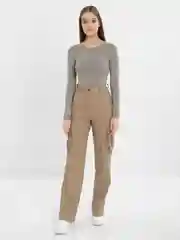 Бежевый брюки Карго женские