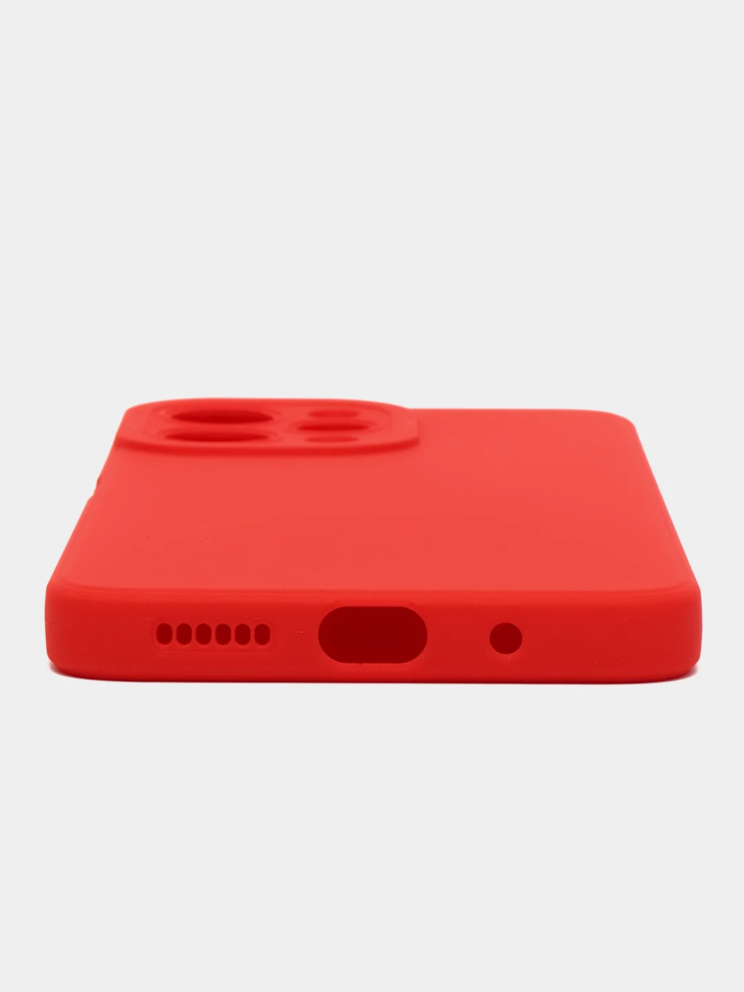 Зеленый силиконовый чехол для Xiaomi Redmi 12 (Сяоми Редми 12) с защитой камеры