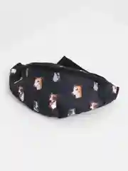 Зеленый сумка поясная бананка, унисекс женская, мужская, детская коты, собаки, гуси