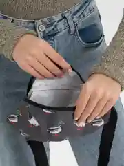 Зеленый сумка поясная бананка, унисекс женская, мужская, детская коты, собаки, гуси