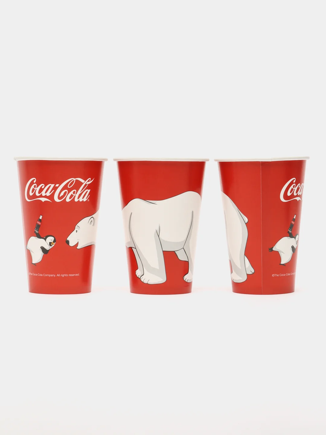 Набор одноразовой посуды для праздника Coca-Cola  (стаканы 330мл. 6шт., тарелки 23см 6шт.)