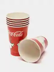 Набор одноразовой посуды для праздника Coca-Cola  (стаканы 330мл. 6шт., тарелки 23см 6шт.)