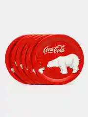Набор одноразовой посуды для праздника Coca-Cola  (стаканы 330мл. 6шт., тарелки 23см 6шт.)