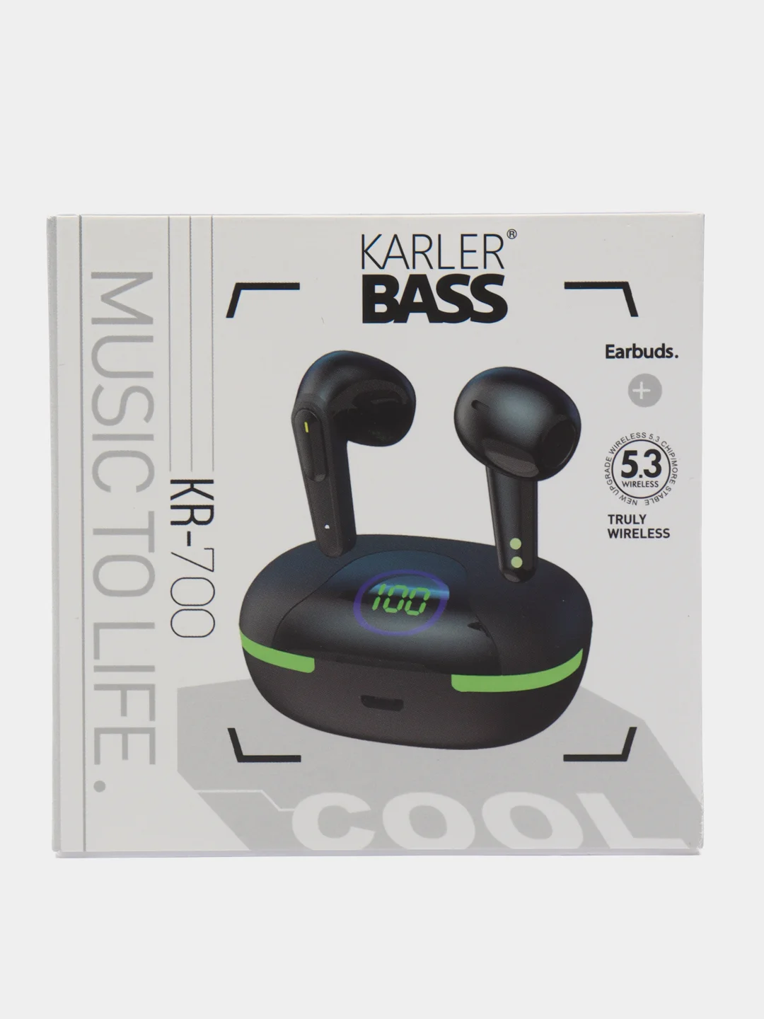 Беспроводные наушники игровые KARLER BASS KR-700 c powerbank, сенсорным управлением