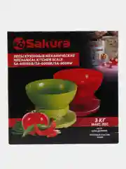 Красный весы кухонные Sakura SA-6008R