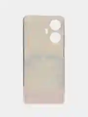 Желтый силиконовый чехол на Realme C55 (Реалми C55), прозрачный, с рисунком, защита камеры
