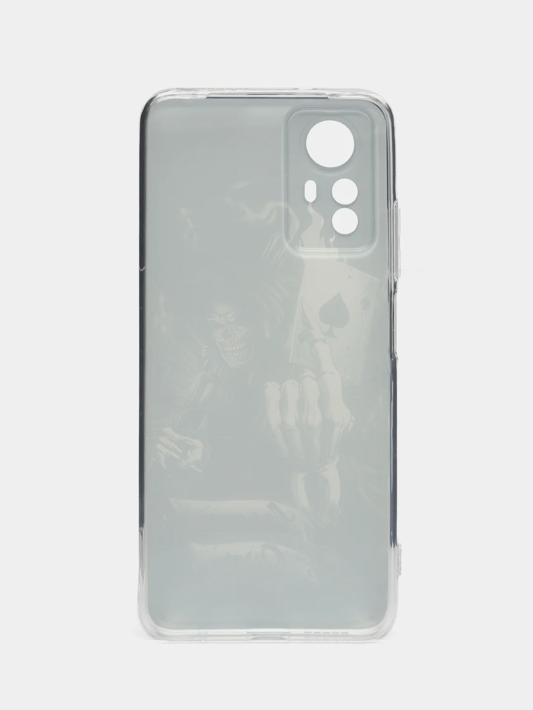 Оливковый чехол прозрачный на Xiaomi Redmi Note 12S (Сяоми Редми Нот 12S), с рисунком, защита камеры