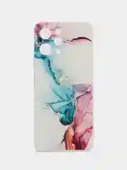 Ледяной силиконовый чехол на Xiaomi Redmi 12 (Редми 12), прозрачный, с рисунком, защита камеры