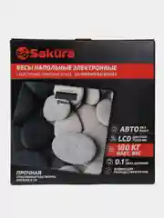 Весы напольн Sakura SA-5065ST ultraslim 180кг элек камни