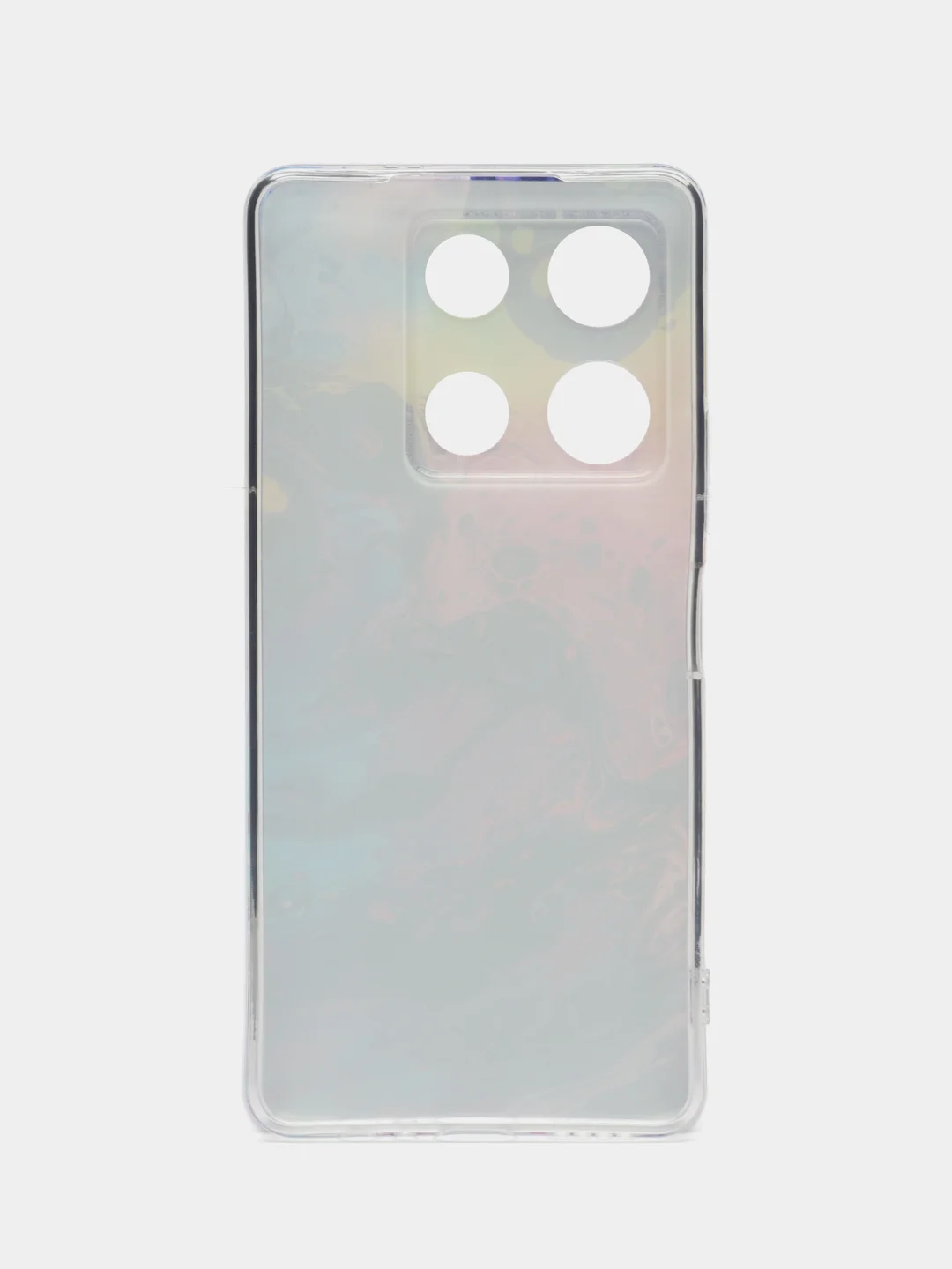 Пурпурный чехол для Infinix Note 30 Pro (Инфиникс Нот 30 Про), прозрачный, с рисунком, защита камеры