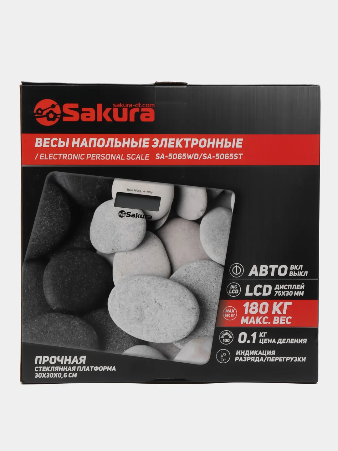 Весы напольн Sakura SA-5065WD ultraslim 180кг элек дерево
