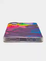 Приглушённый хаки силиконовый чехол на Oppo A78 4G (Оппо А78 4G), прозрачный, с рисунком, защита камеры