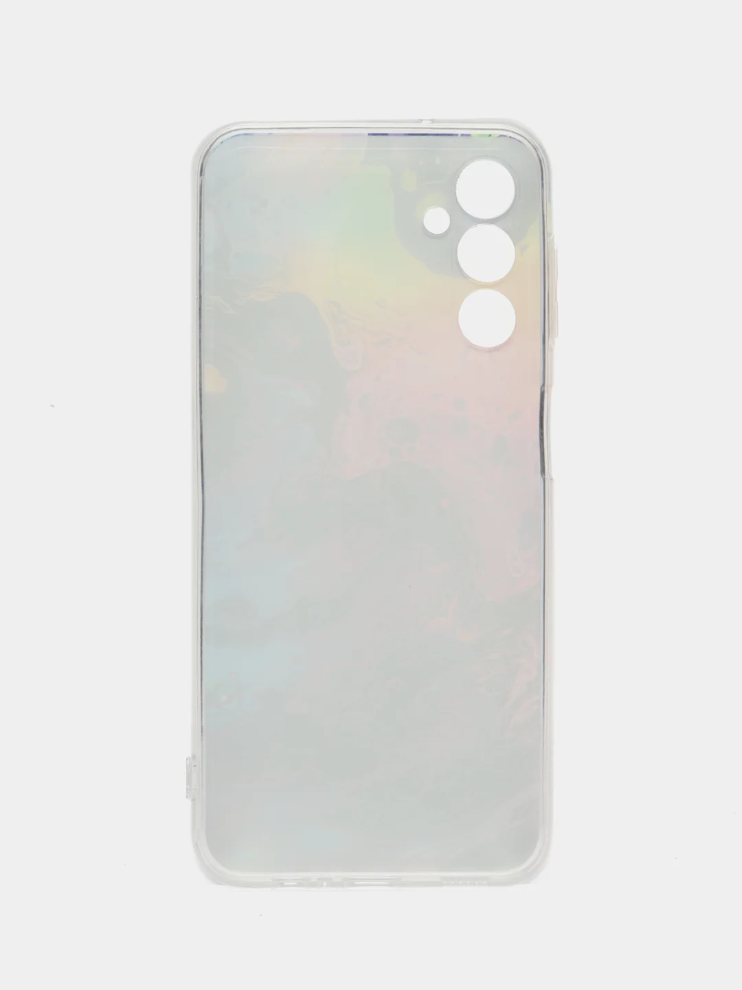Пурпурный чехол на Samsung Galaxy A14 4G (Галакси A14 4G), прозрачный, с рисунком, защита камеры