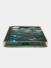 Бирюзовый чехол на Infinix Hot 30i (Инфиникс Хот 30и) с рисунком, прозрачный