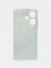 Бирюзовый чехол на Infinix Hot 30i (Инфиникс Хот 30и) с рисунком, прозрачный