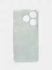 Бирюзовый чехол на Tecno Spark 10/10C (Текно Спарк 10/10С), прозрачный, с рисунком, защита камеры