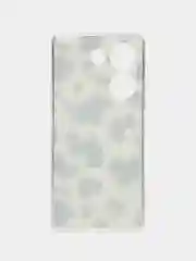 Золотистый хаки чехол на Tecno Camon 20/20 Pro 4G (Текно Камон 20/20 Про 4G), с рисунком, защита камеры