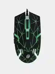 Черный мышь игровая компьютерная Oklick 701G, с подсветкой