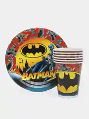 Набор одноразовой посуды ND Play Batman (стаканы 250мл. 6шт., тарелки 18см 6шт.)