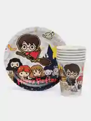 Набор одноразовой посуды ND Play Harry Potter (стаканы 250мл. 6шт., тарелки 18см 6шт.)